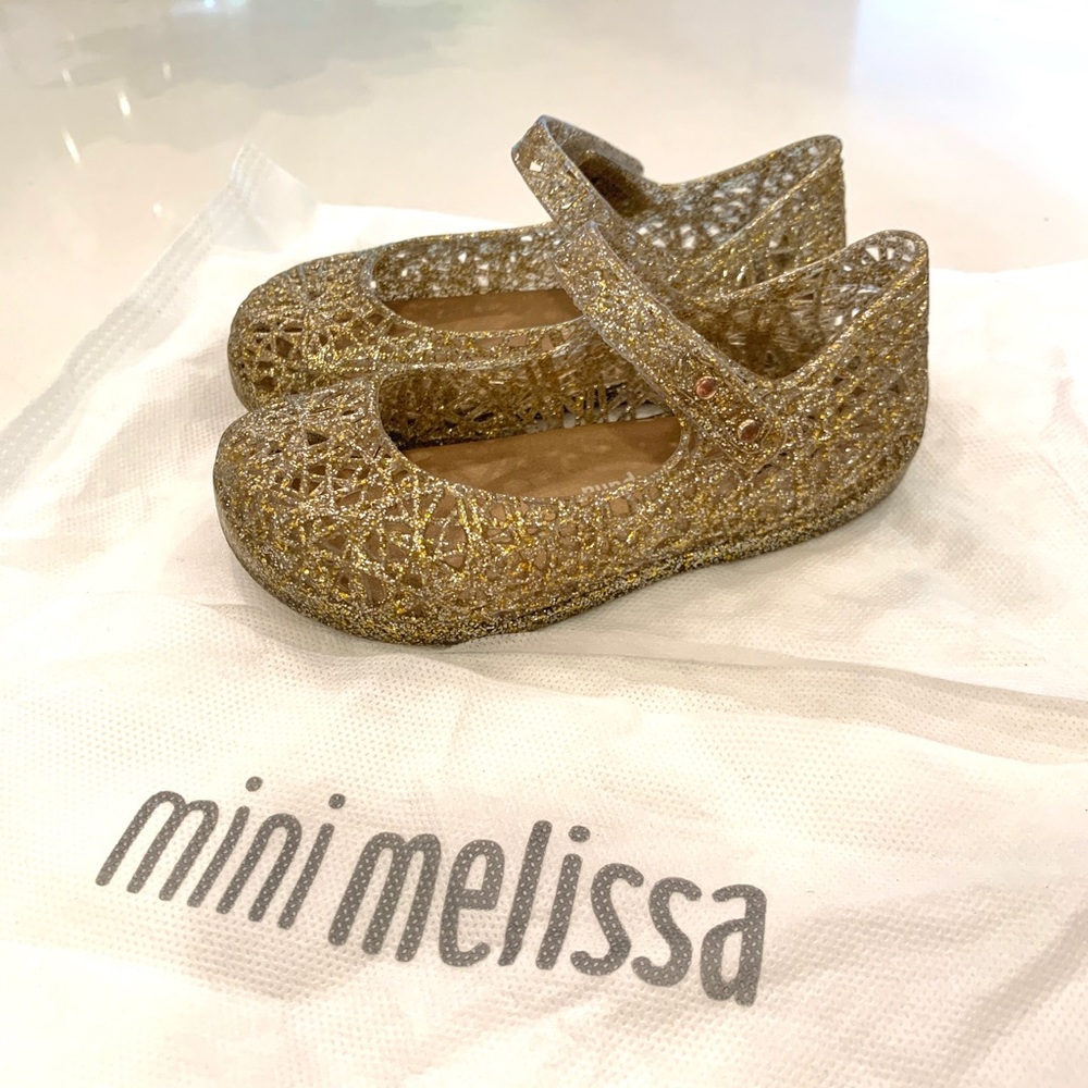 Mini Melissa Campana zig zag Mary Jane flats